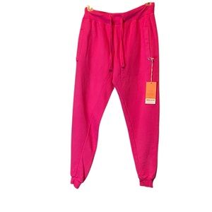 La Detresse Womens NWT The Pink Cookies Sweatpant Size XS Elastic Waist